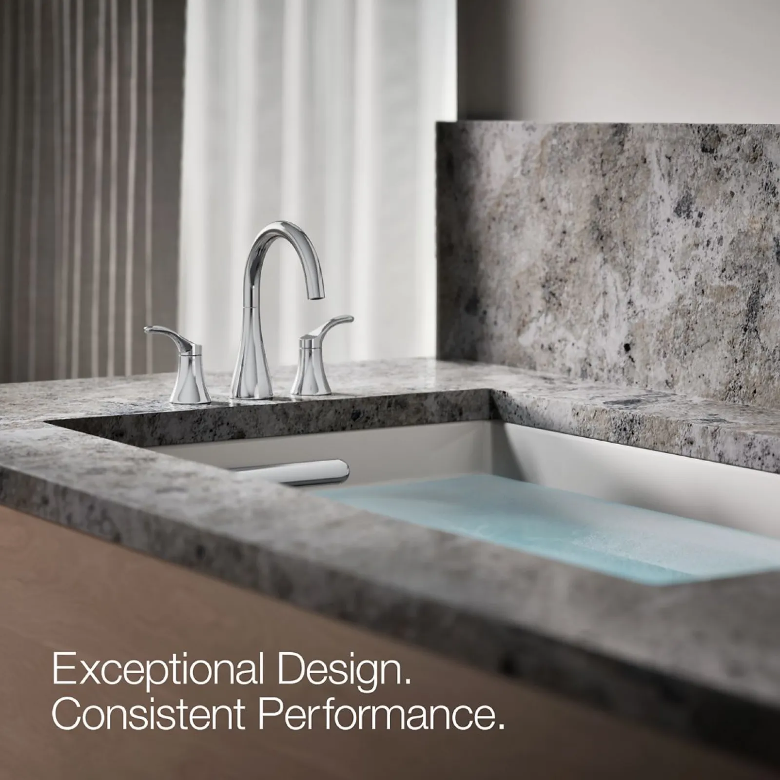 Deck-mount bath faucet trim^Kohler