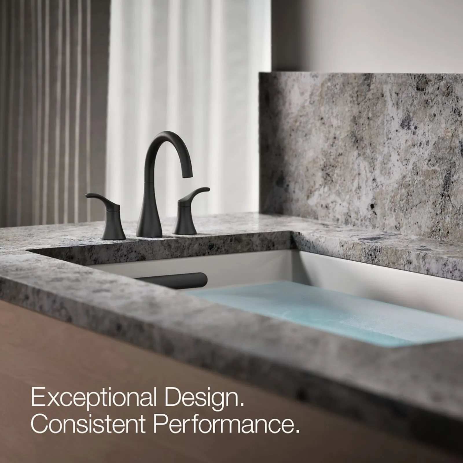Deck-mount bath faucet trim^Kohler