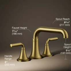 Deck-mount bath faucet trim^Kohler Hot