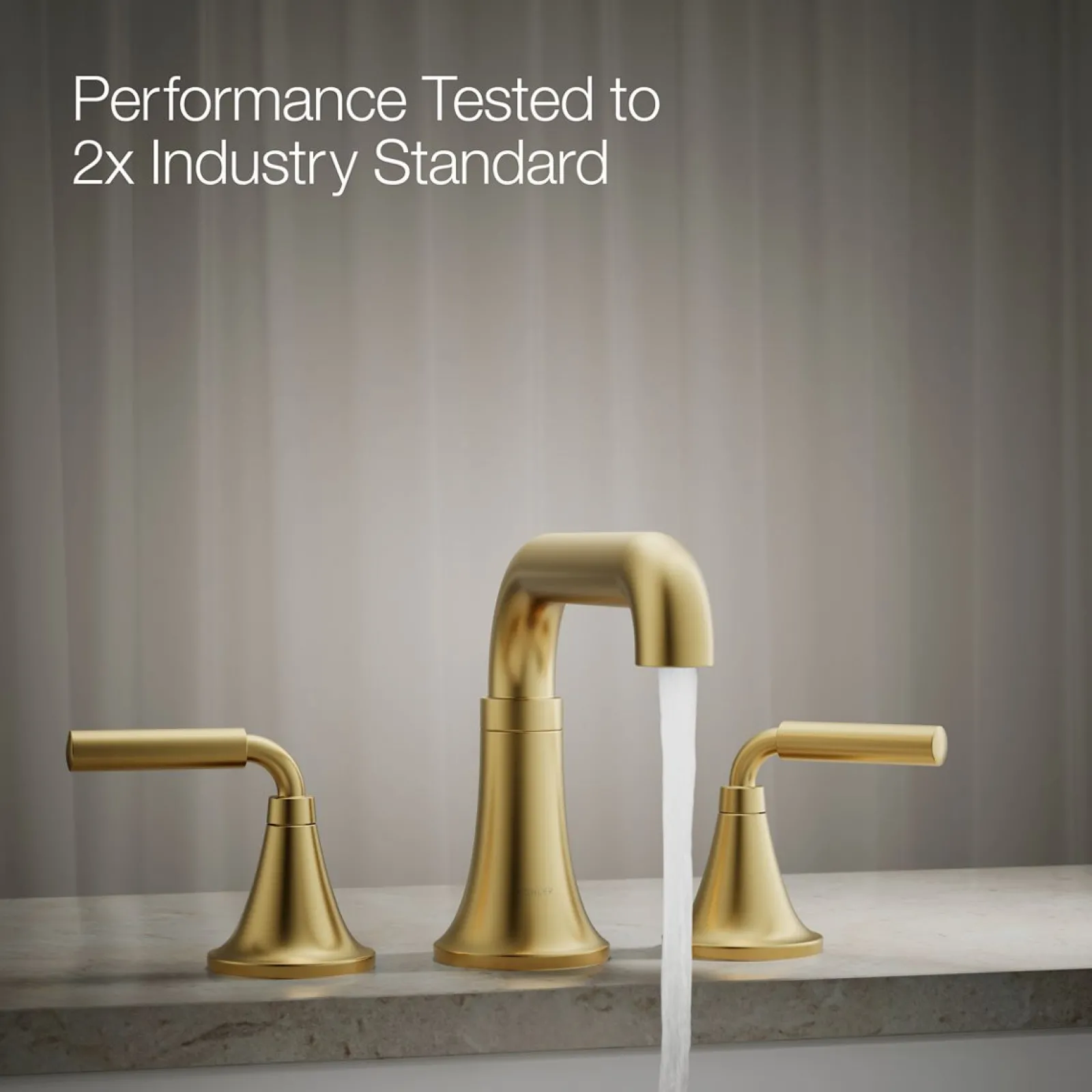 Deck-mount bath faucet trim^Kohler Hot