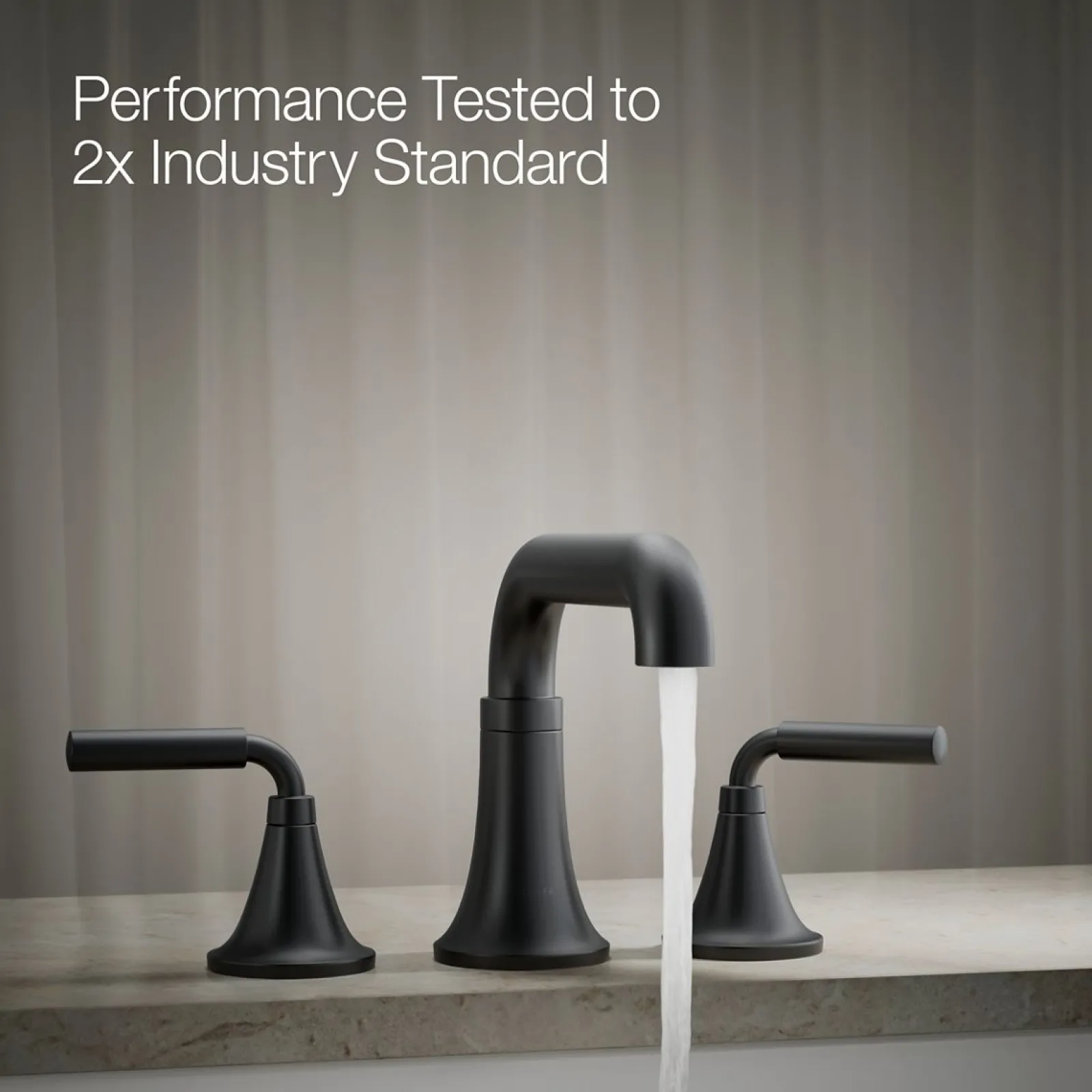 Deck-mount bath faucet trim^Kohler Hot