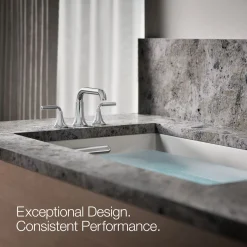 Deck-mount bath faucet trim^Kohler Hot