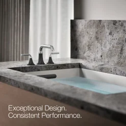 Deck-mount bath faucet trim^Kohler Hot