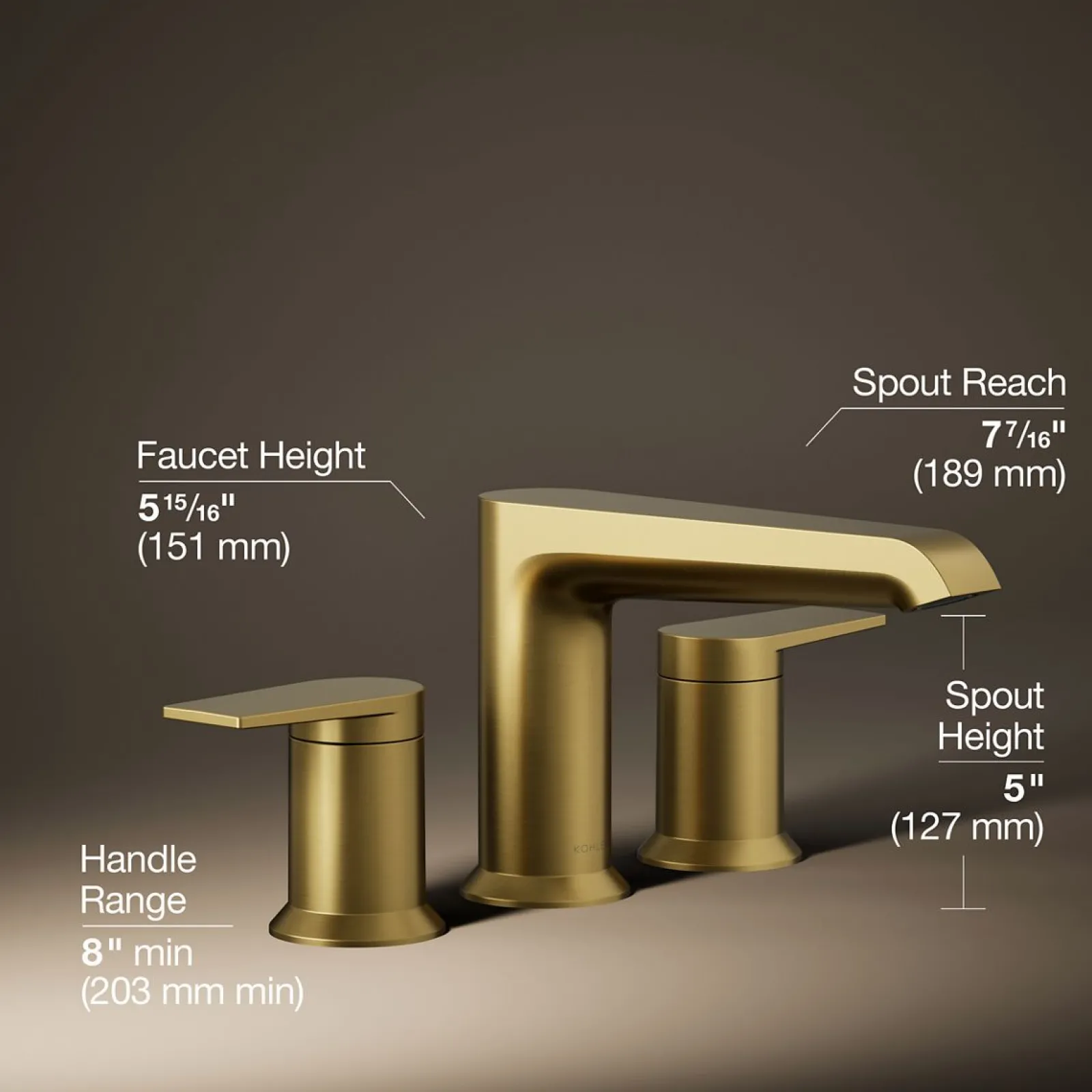 Deck-mount bath faucet trim^Kohler Best