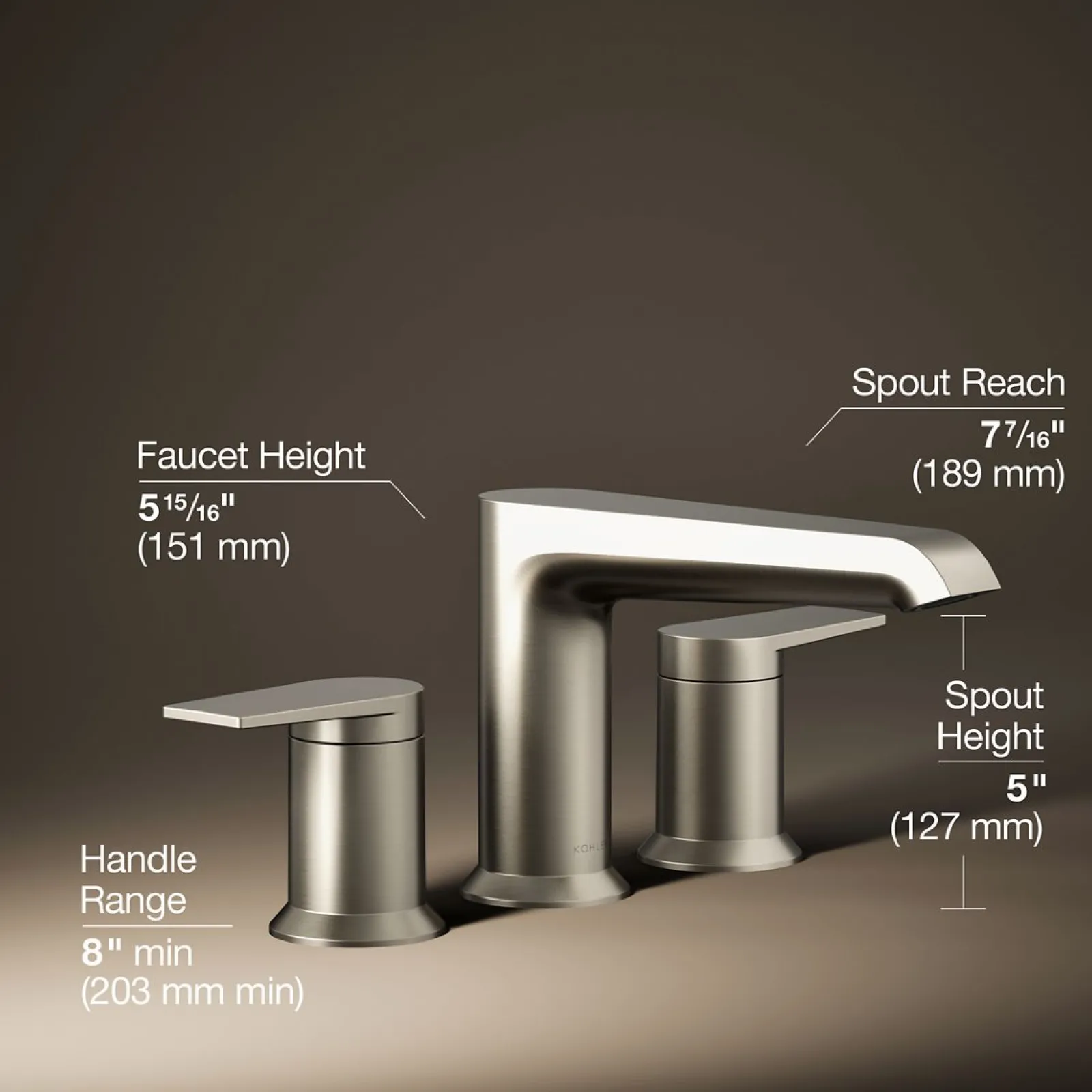 Deck-mount bath faucet trim^Kohler Best