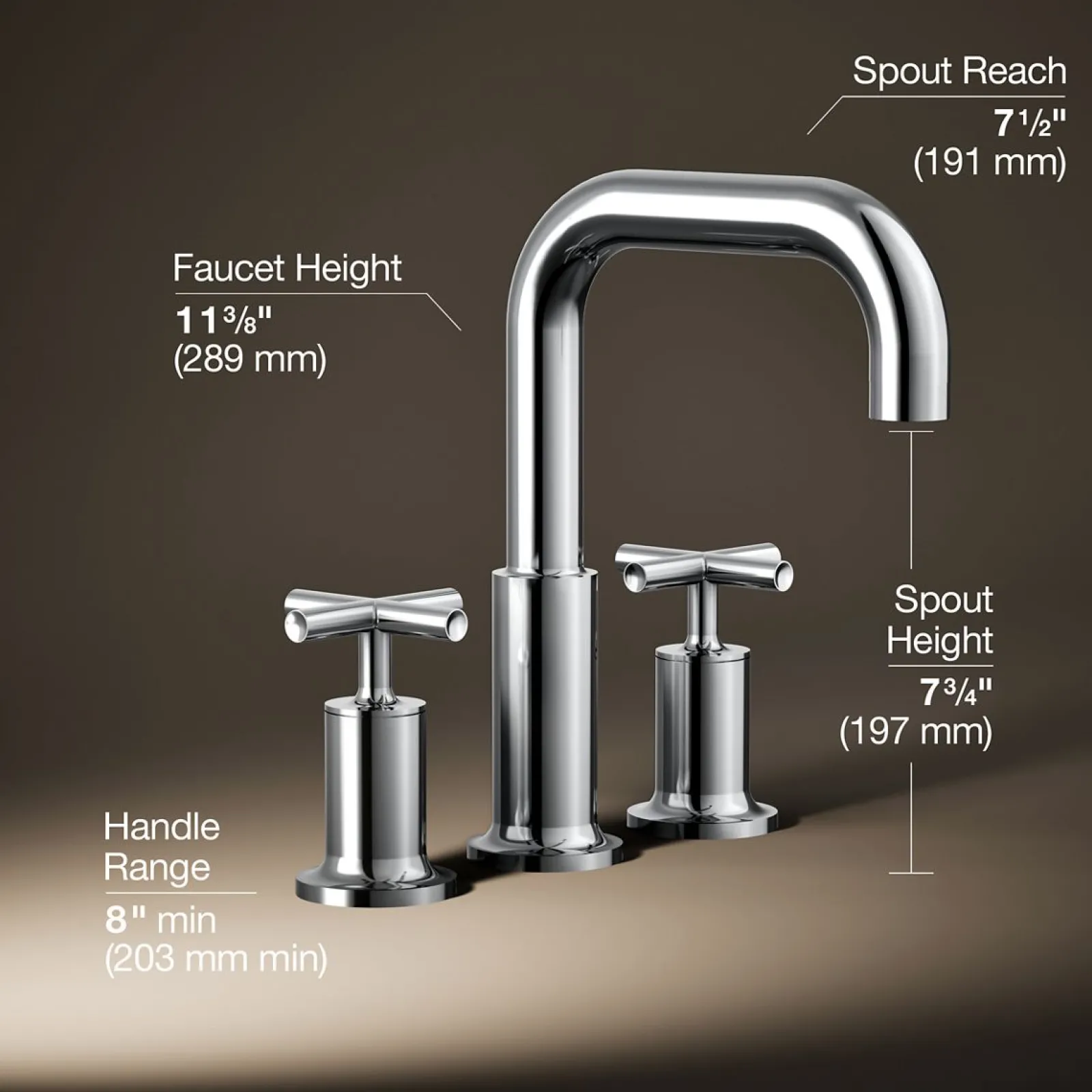 Deck-mount bath faucet trim with Cross handles^Kohler Sale