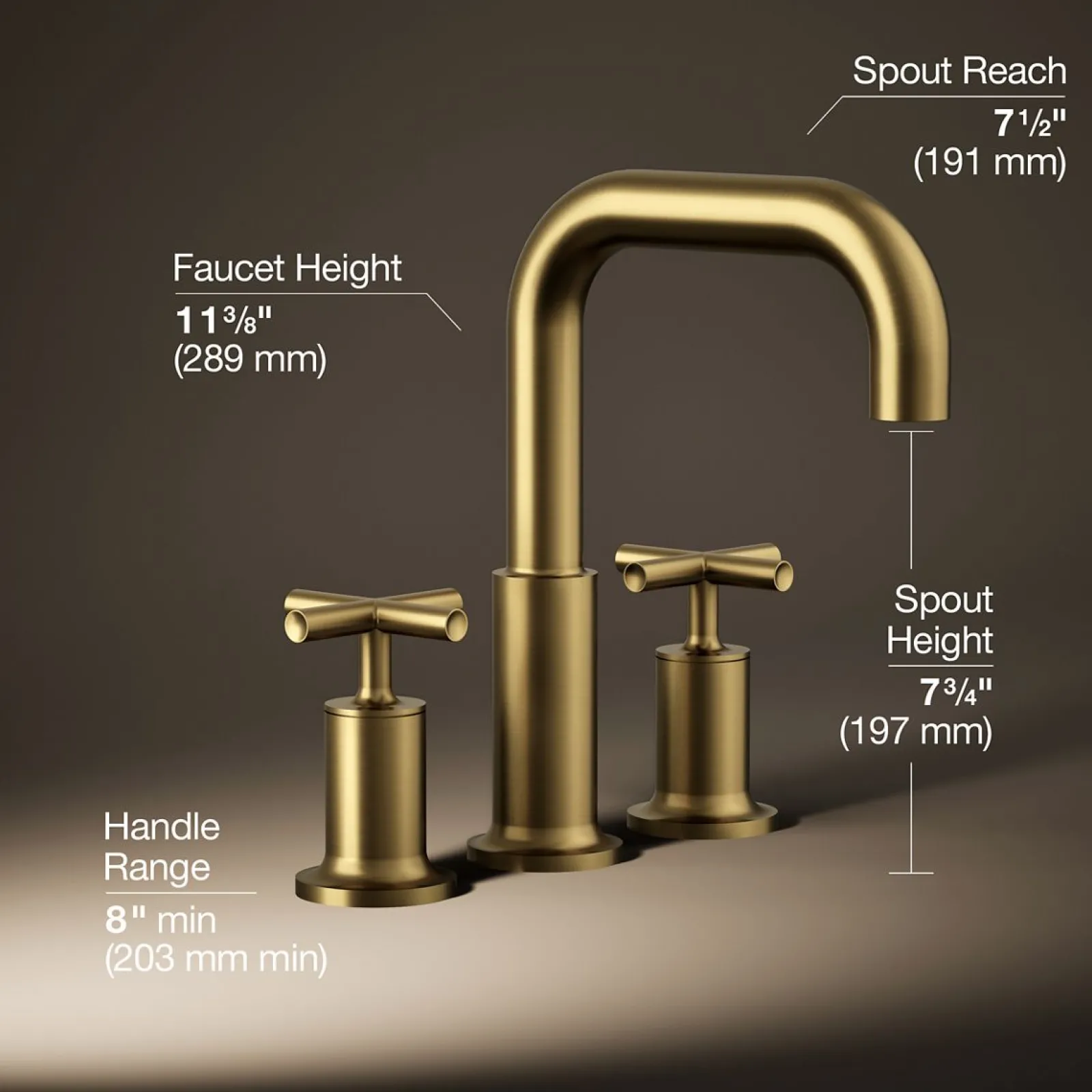 Deck-mount bath faucet trim with Cross handles^Kohler Sale