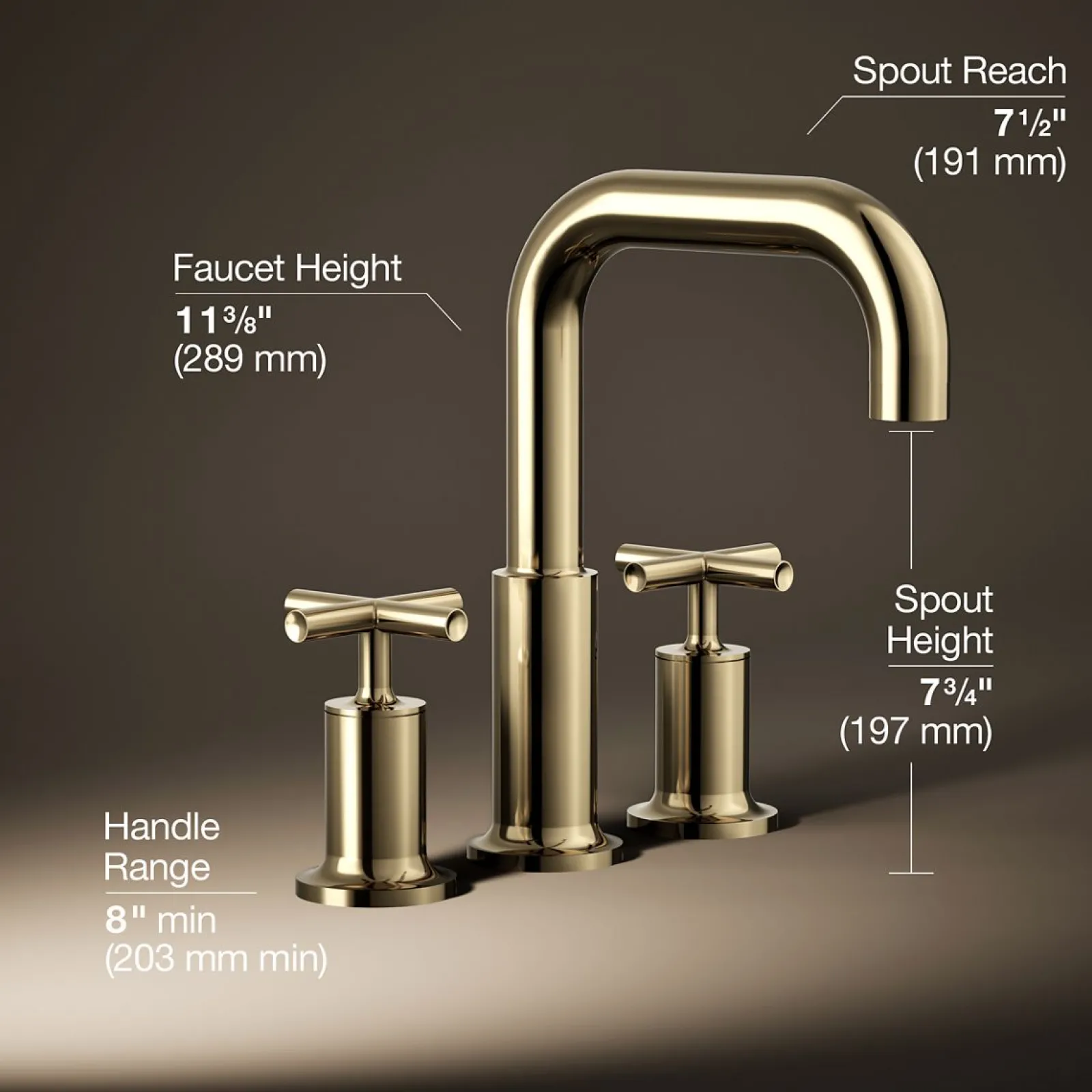 Deck-mount bath faucet trim with Cross handles^Kohler Sale