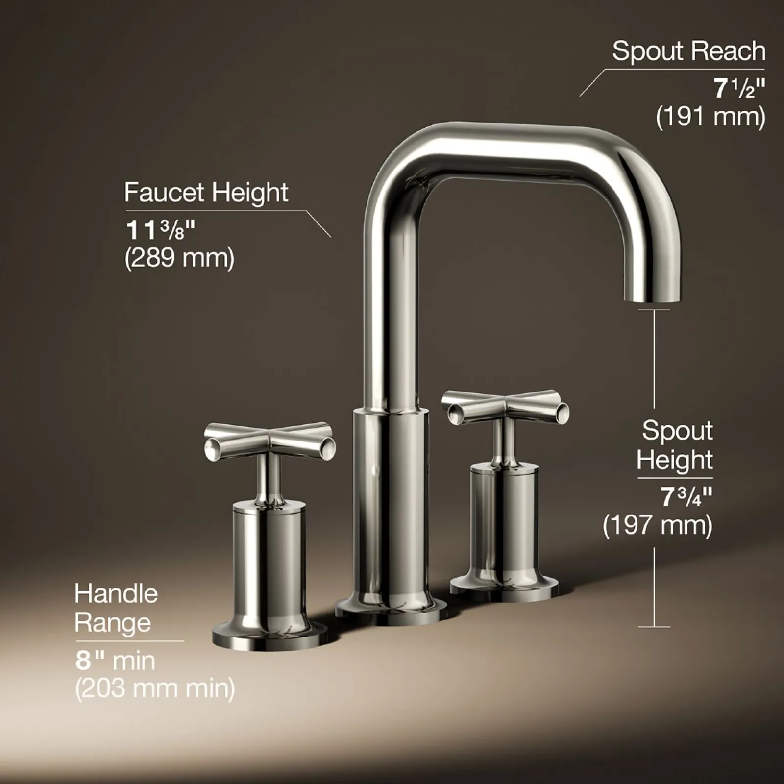 Deck-mount bath faucet trim with Cross handles^Kohler Sale