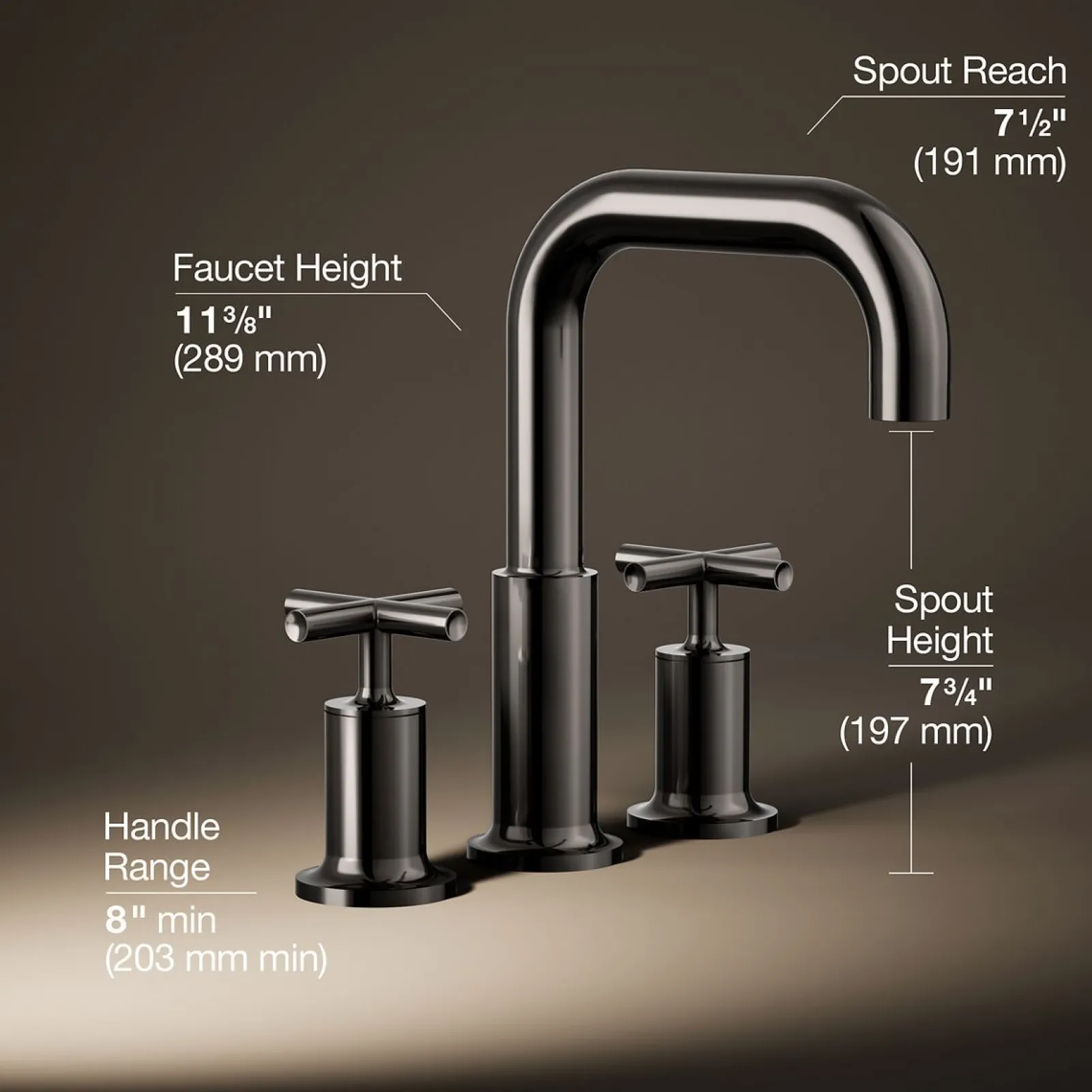 Deck-mount bath faucet trim with Cross handles^Kohler Sale