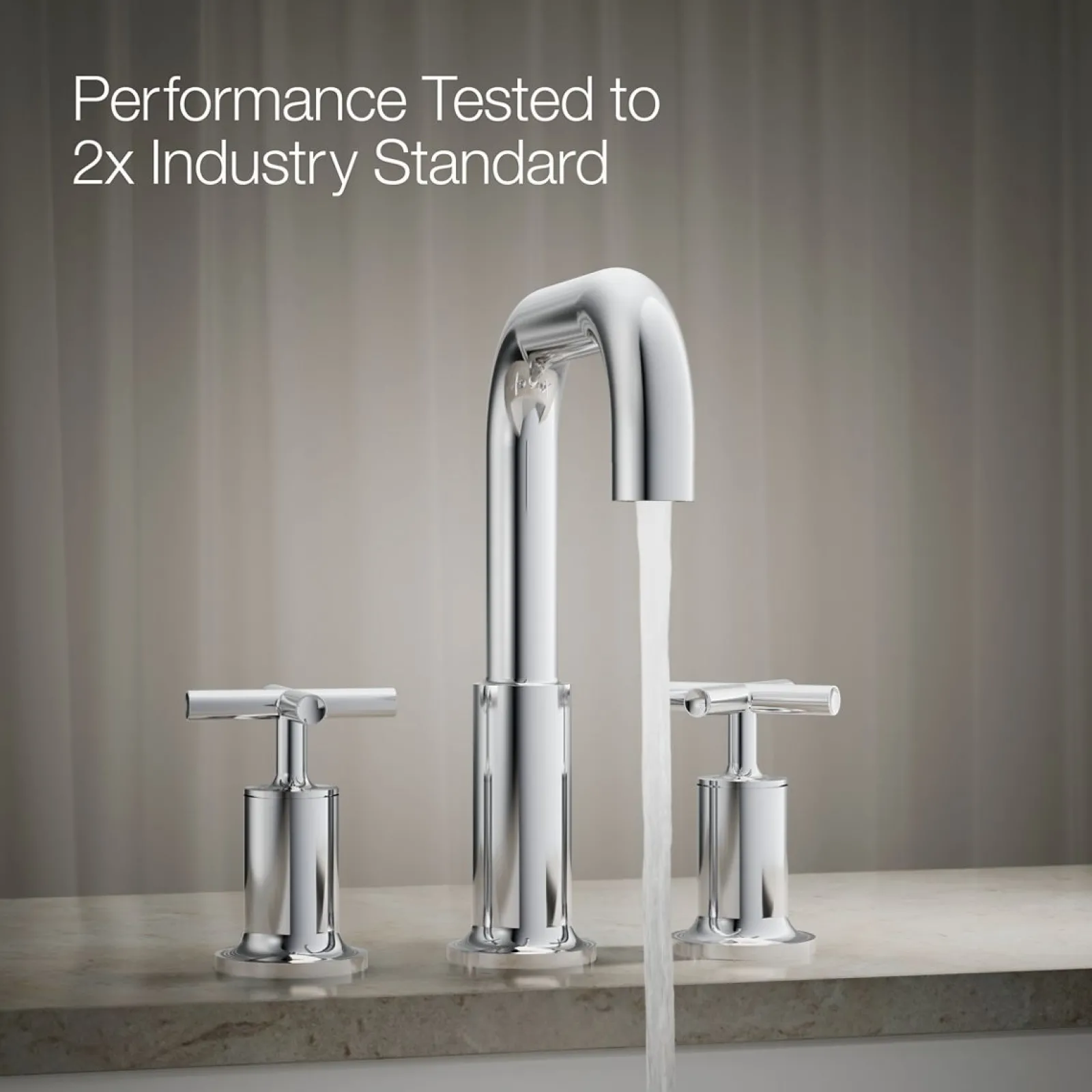 Deck-mount bath faucet trim with Cross handles^Kohler Sale