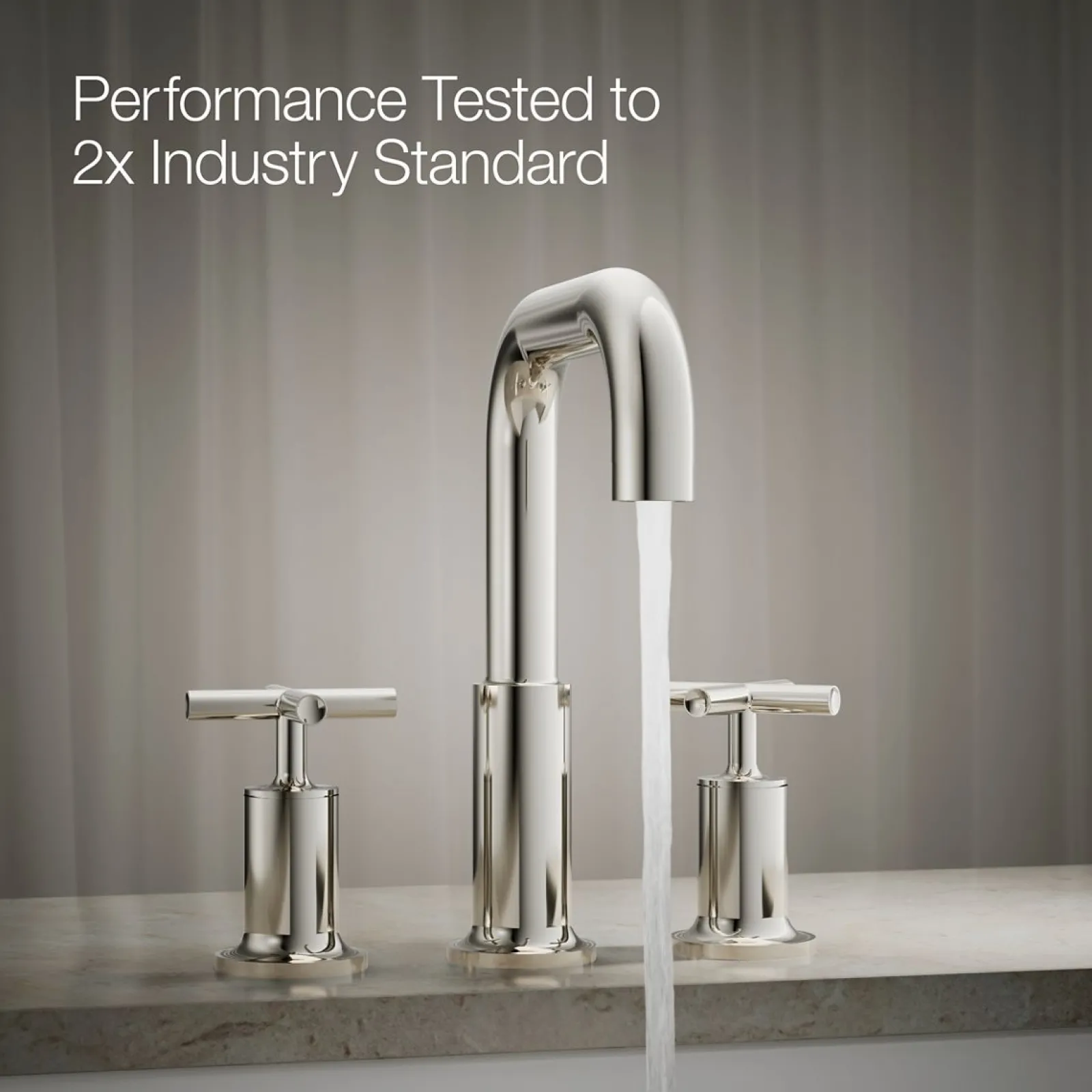 Deck-mount bath faucet trim with Cross handles^Kohler Sale