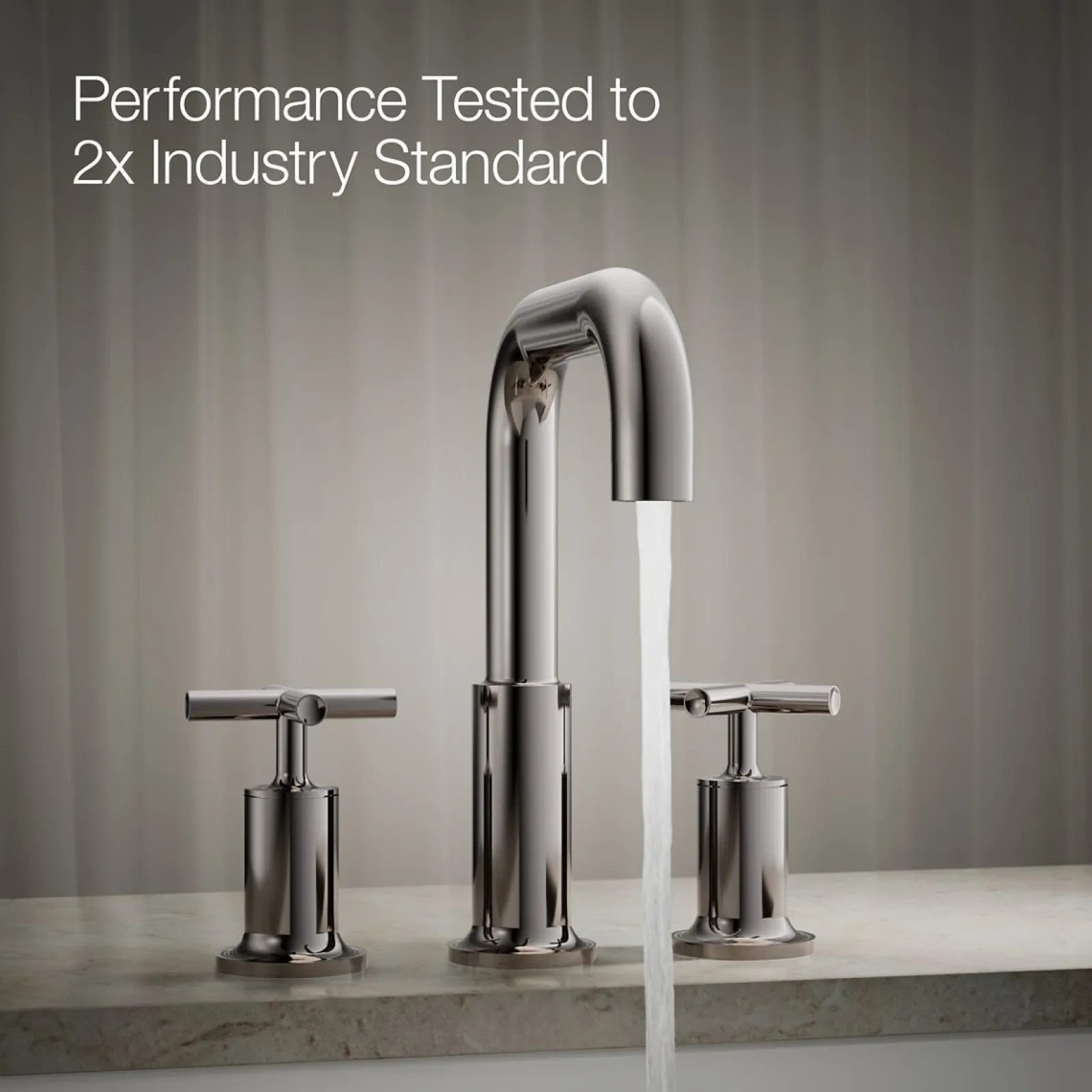 Deck-mount bath faucet trim with Cross handles^Kohler Sale
