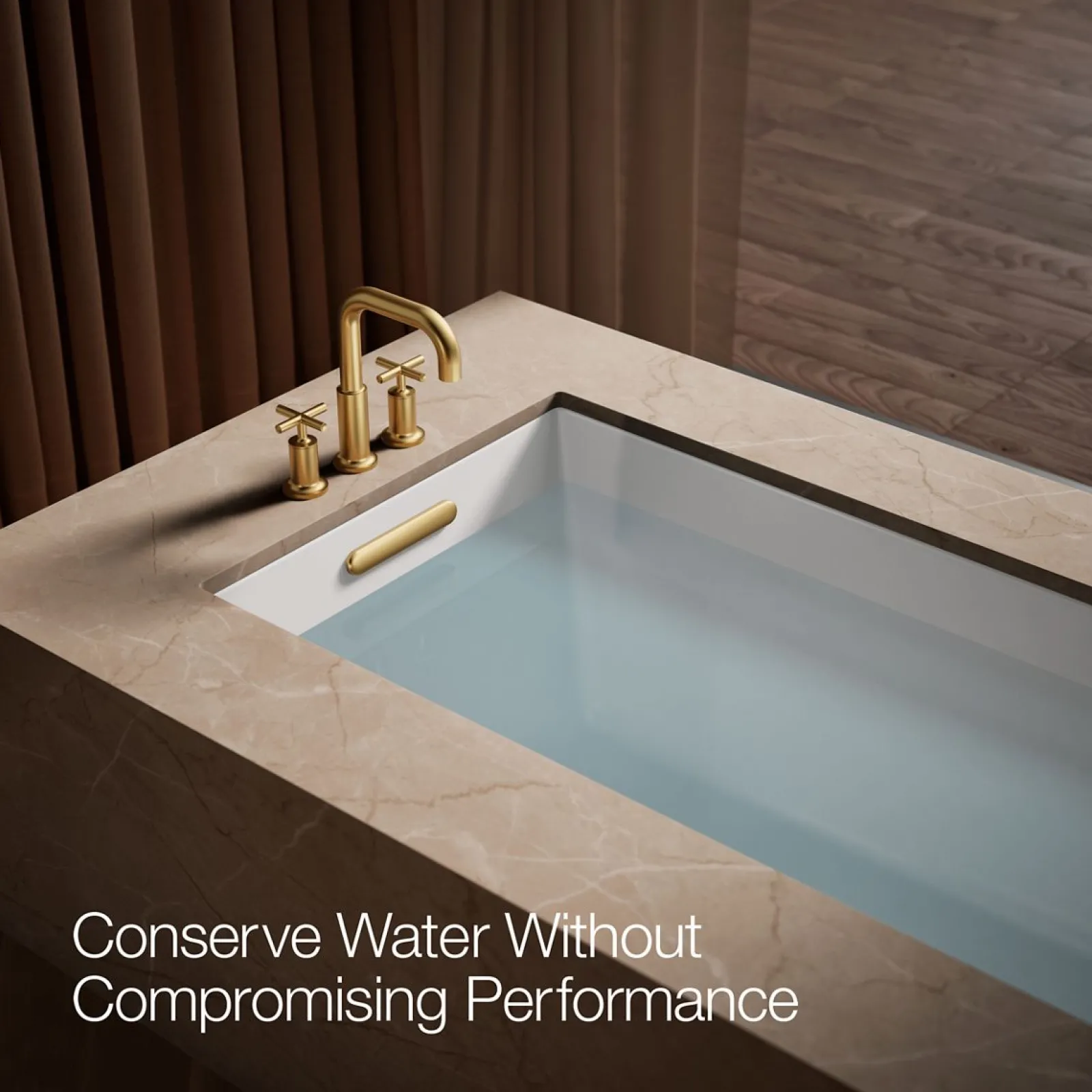 Deck-mount bath faucet trim with Cross handles^Kohler Sale