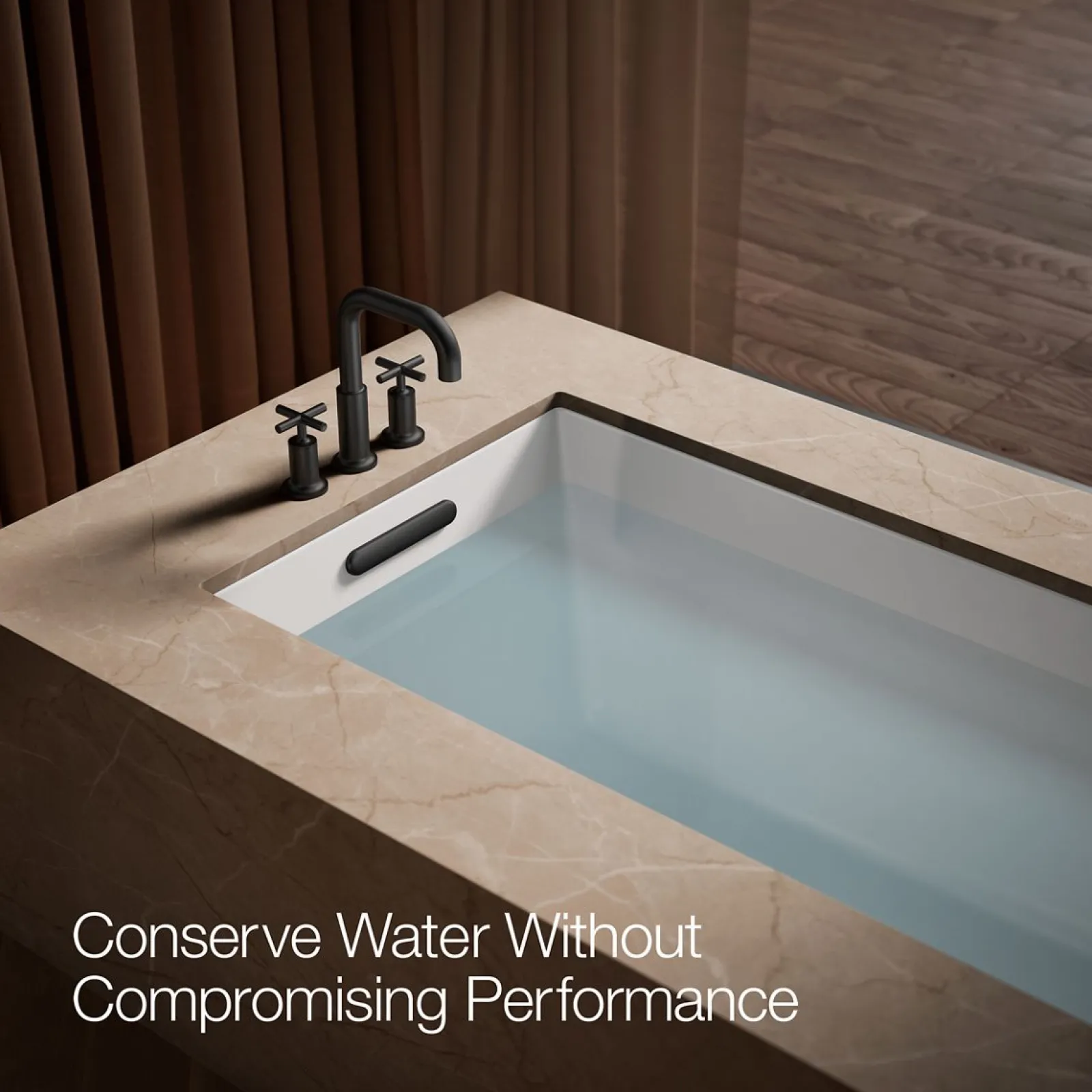 Deck-mount bath faucet trim with Cross handles^Kohler Sale