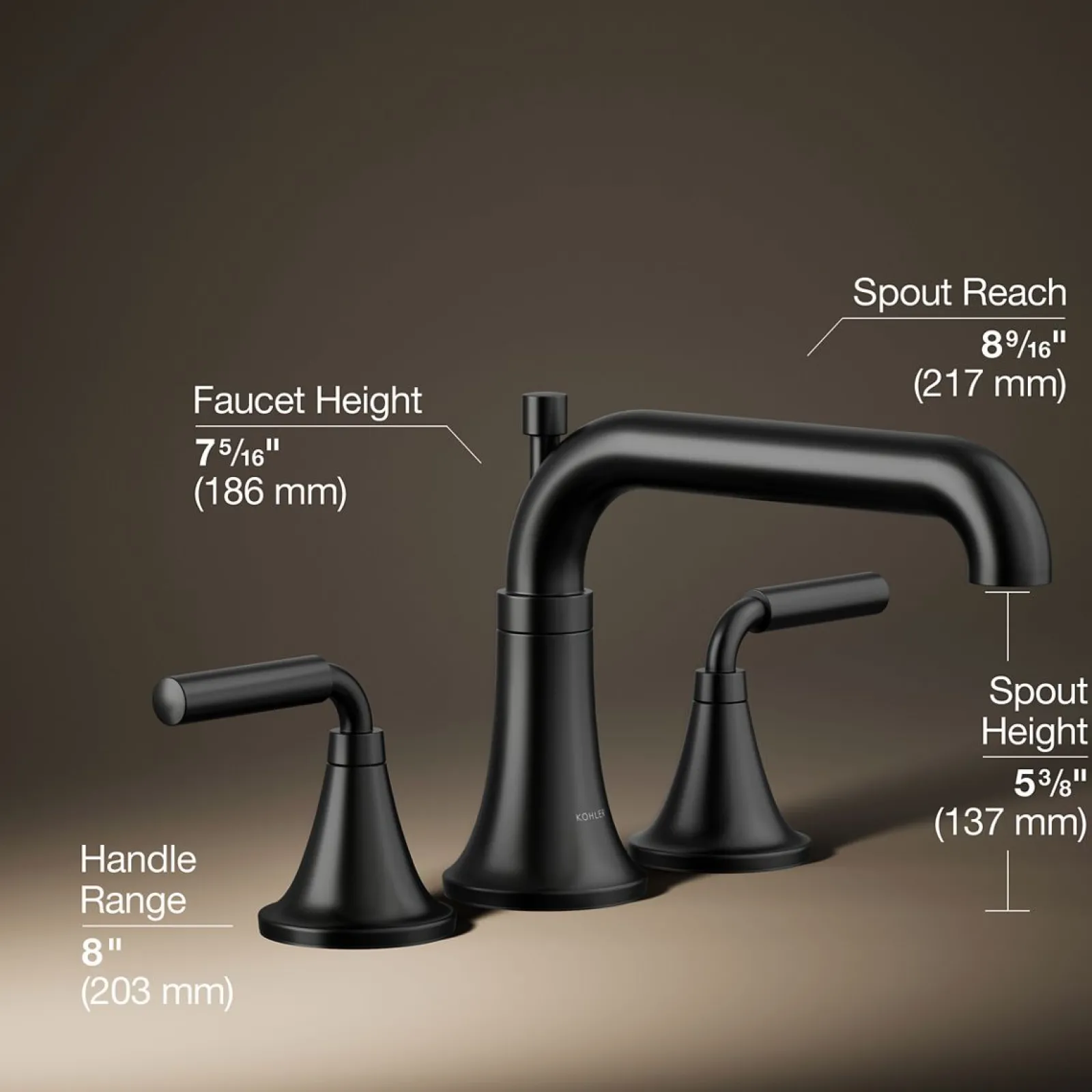 Deck-mount bath faucet trim with diverter^Kohler Best