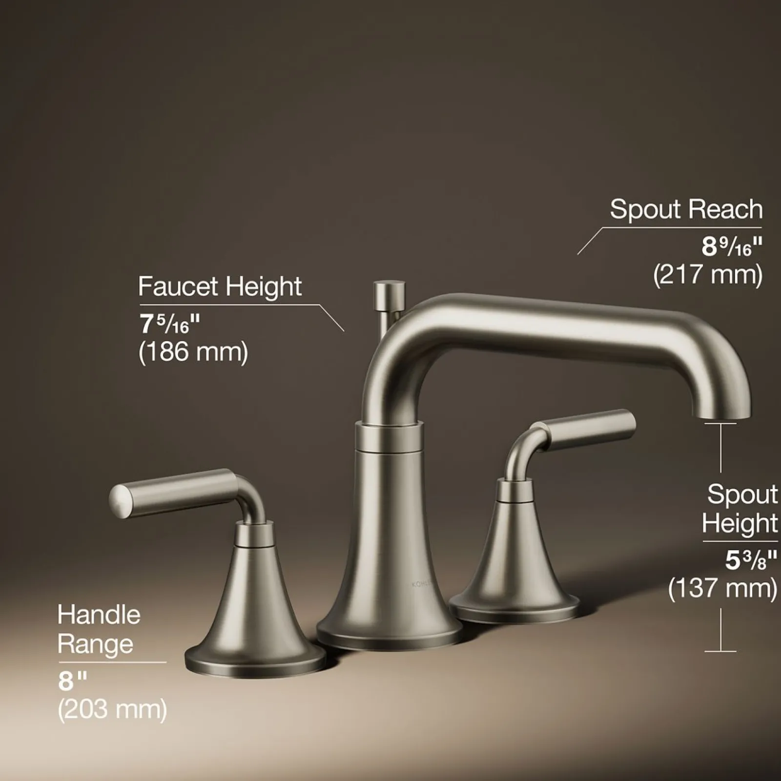Deck-mount bath faucet trim with diverter^Kohler Best