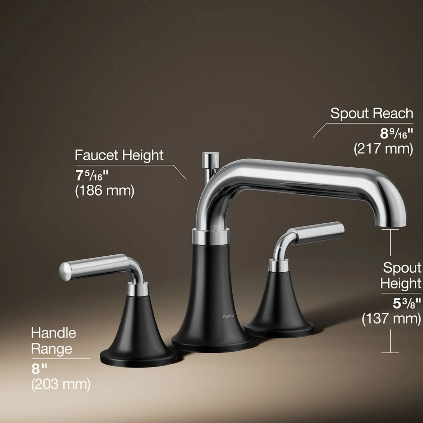 Deck-mount bath faucet trim with diverter^Kohler Best