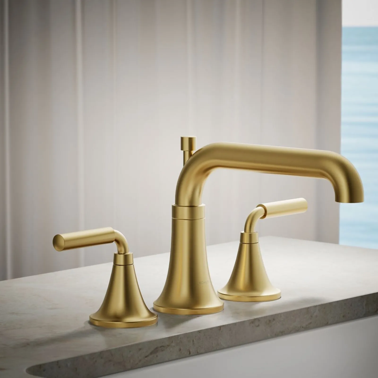 Deck-mount bath faucet trim with diverter^Kohler Best
