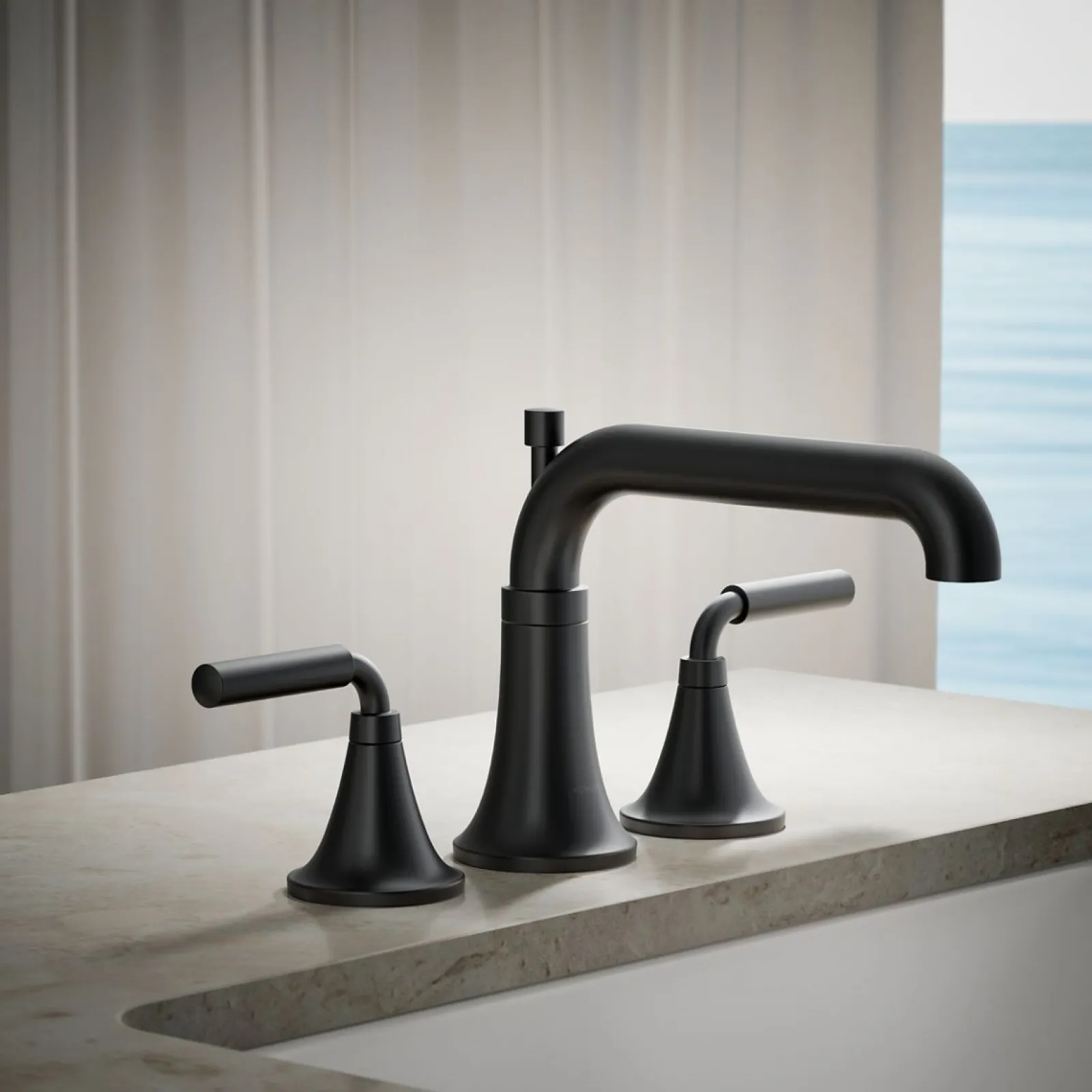 Deck-mount bath faucet trim with diverter^Kohler Best