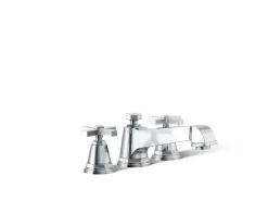 Deck-mount bath faucet trim with cross handles^Kohler Discount