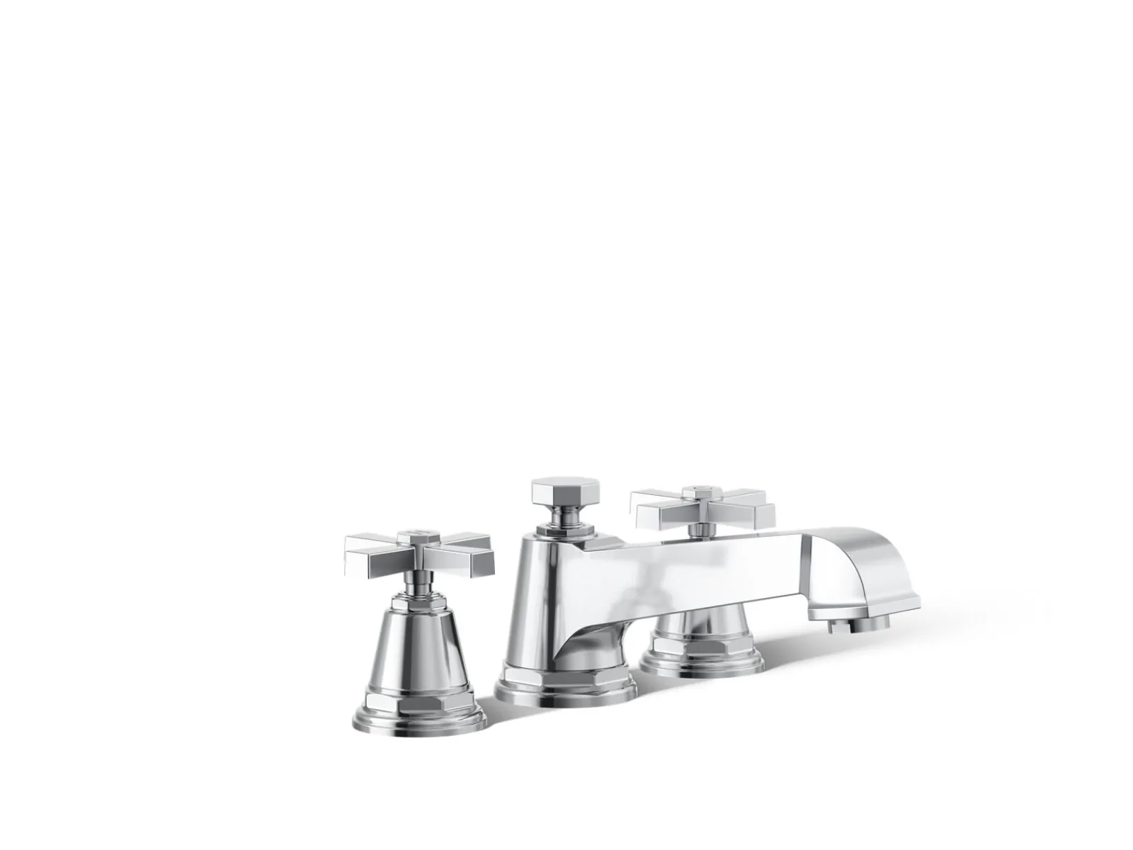 Deck-mount bath faucet trim with cross handles^Kohler Discount