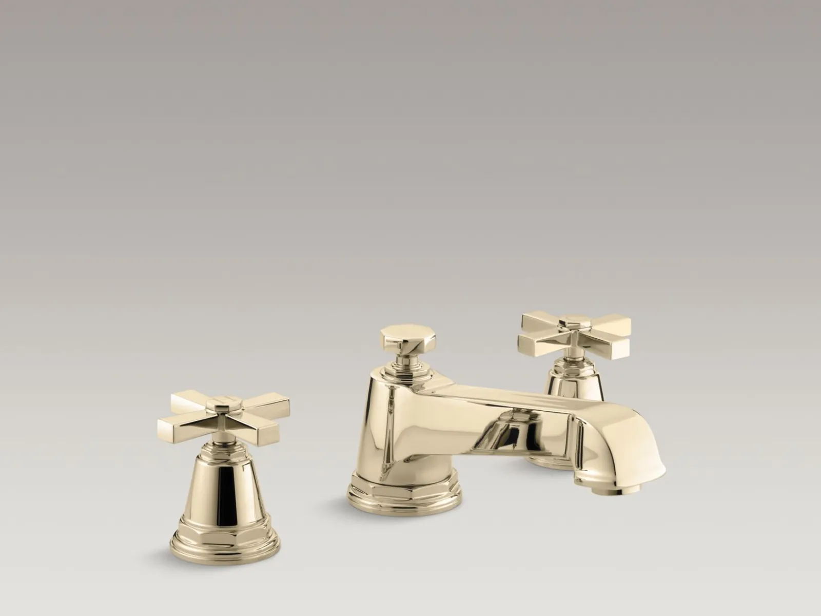 Deck-mount bath faucet trim with cross handles^Kohler Discount