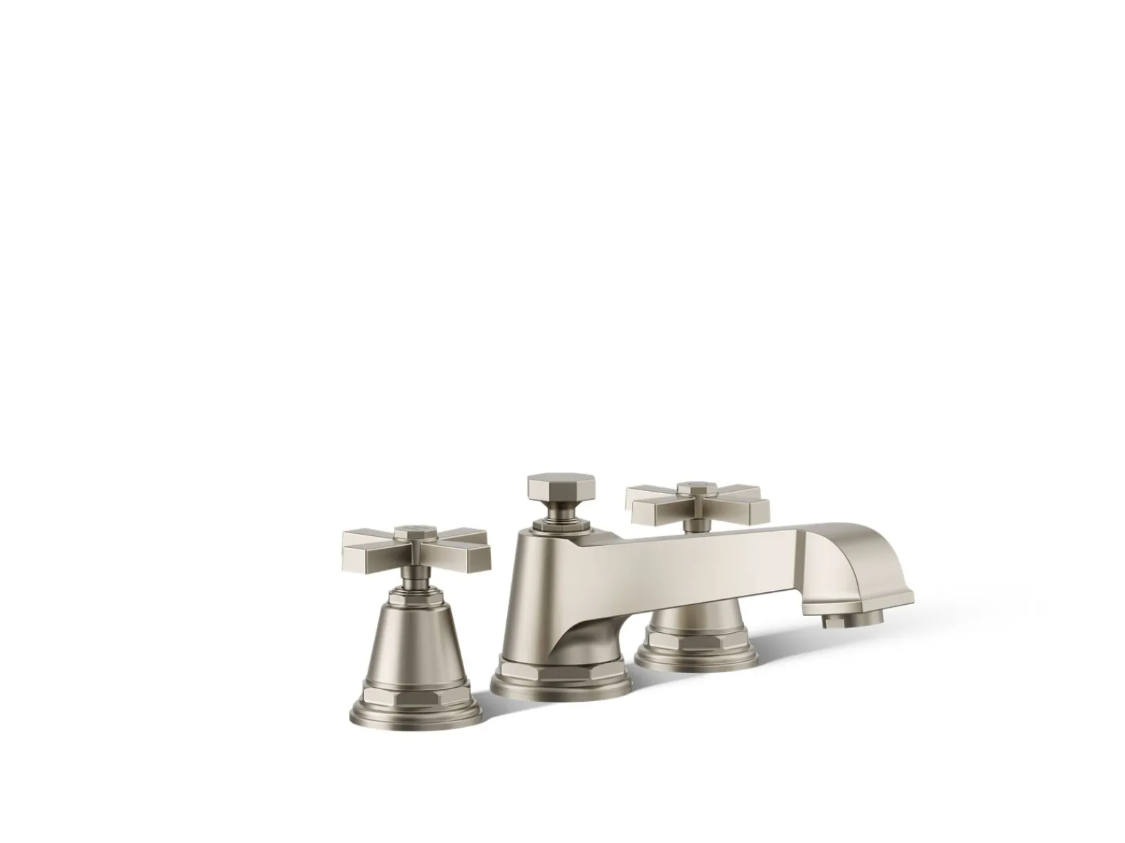 Deck-mount bath faucet trim with cross handles^Kohler Discount