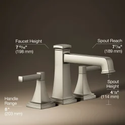 Deck-mount bath faucet trim with diverter^Kohler Hot