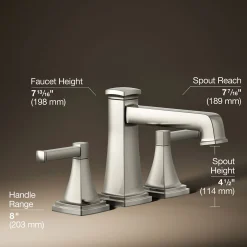 Deck-mount bath faucet trim with diverter^Kohler Hot