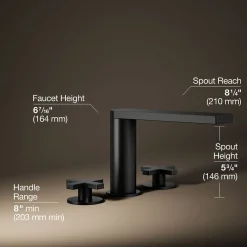 Deck-mount bath faucet with cross handles^Kohler Online