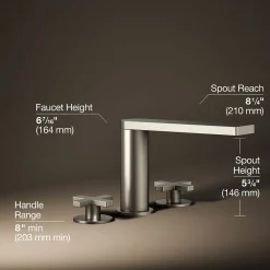 Deck-mount bath faucet with cross handles^Kohler Online
