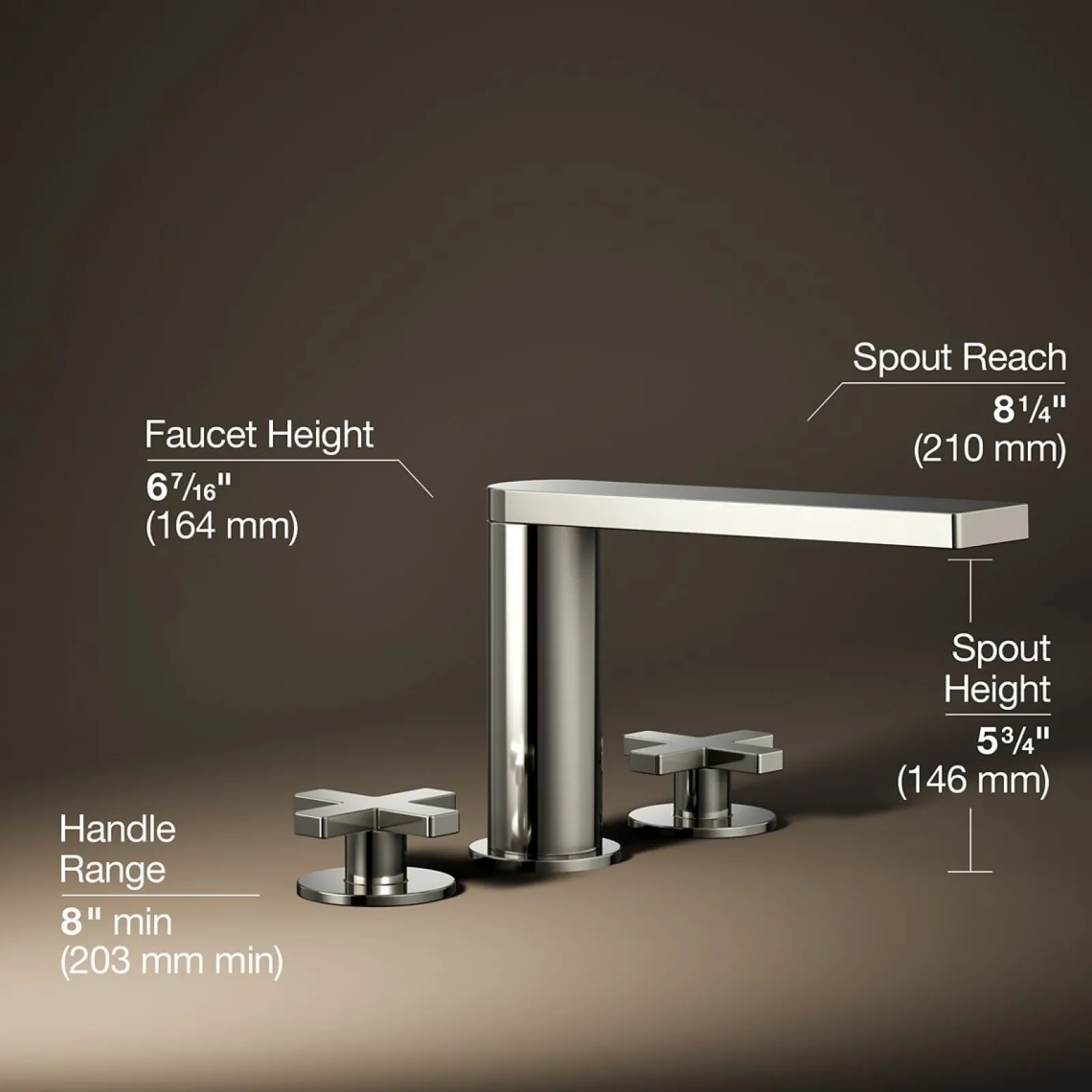 Deck-mount bath faucet with cross handles^Kohler Online