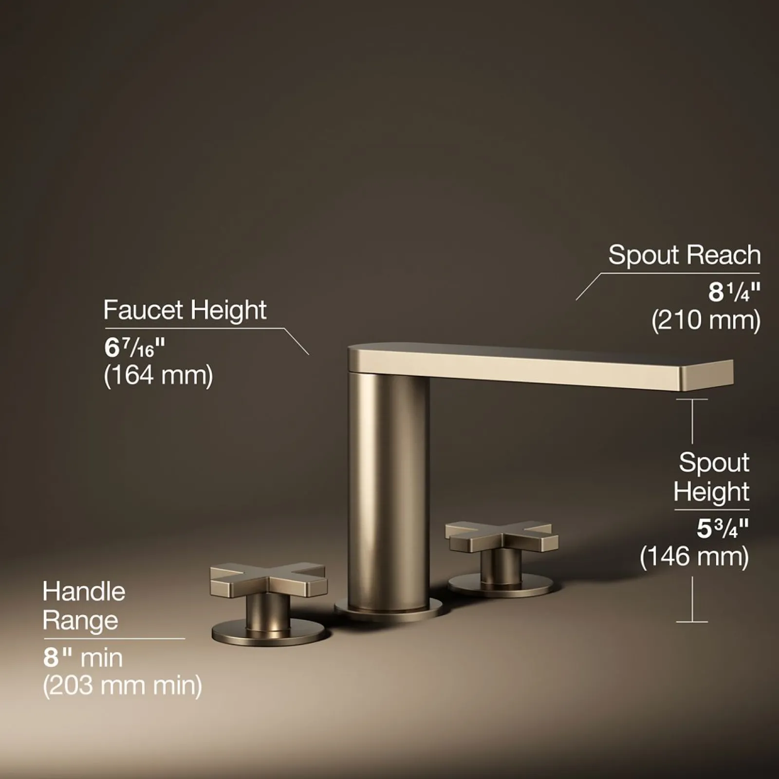 Deck-mount bath faucet with cross handles^Kohler Online