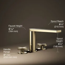 Deck-mount bath faucet with cross handles^Kohler Online