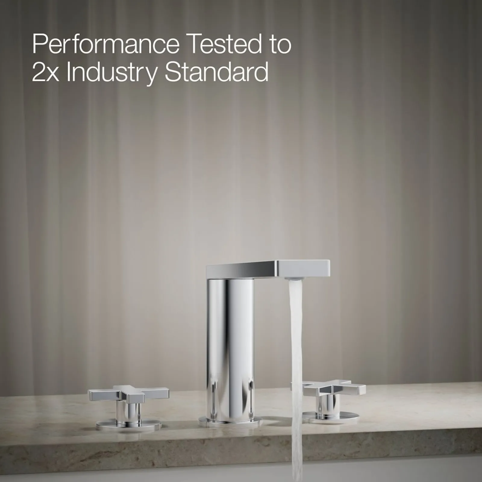 Deck-mount bath faucet with cross handles^Kohler Online