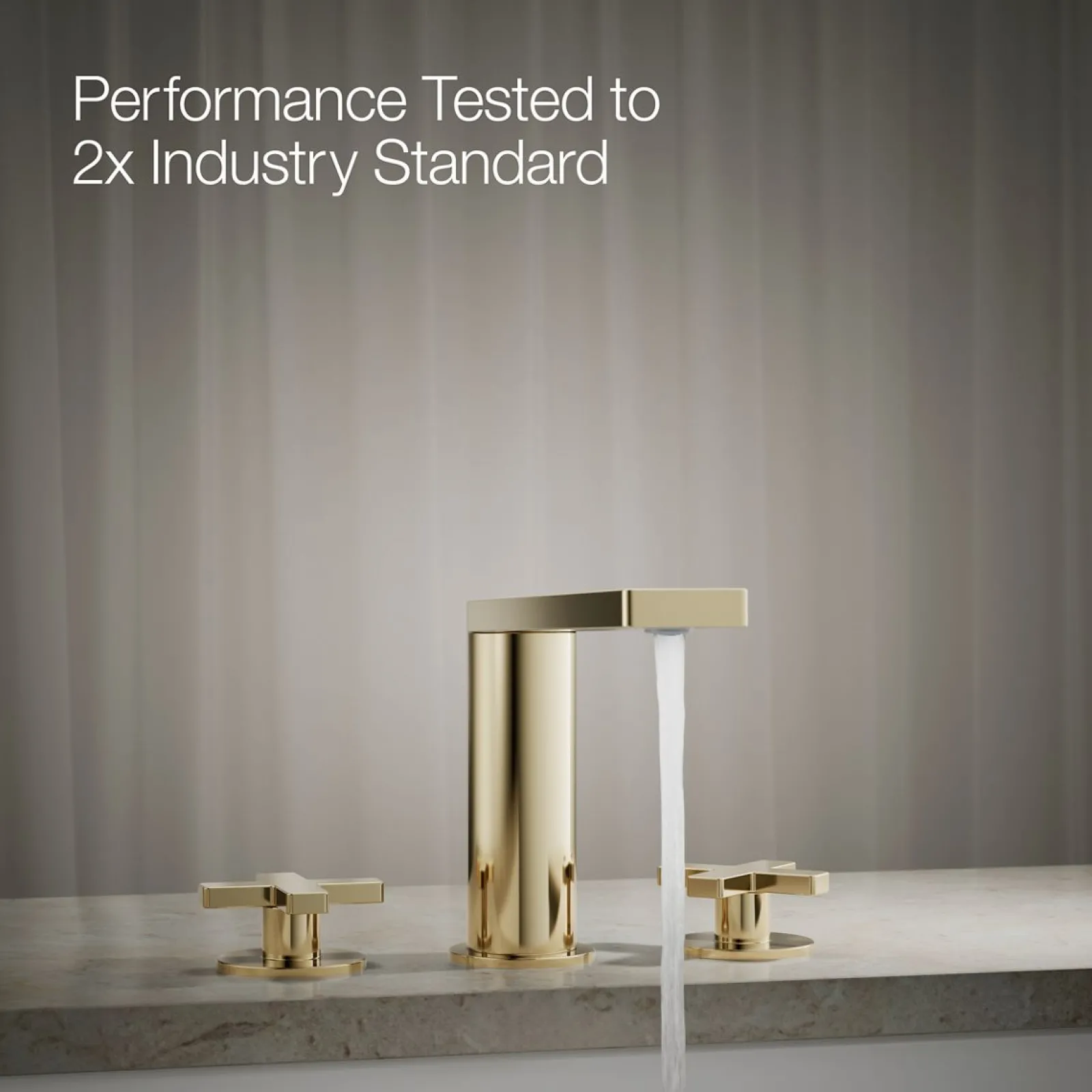 Deck-mount bath faucet with cross handles^Kohler Online