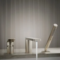 Deck-mount bath faucet with handshower^Kohler Online