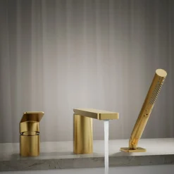 Deck-mount bath faucet with handshower^Kohler Online