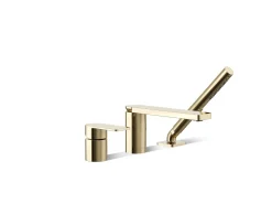 Deck-mount bath faucet with handshower^Kohler Online