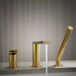 Deck-mount bath faucet with handshower^Kohler Best