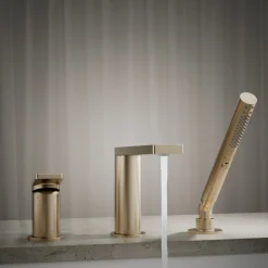 Deck-mount bath faucet with handshower^Kohler Best