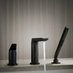 Deck-mount bath faucet with handshower^Kohler Online