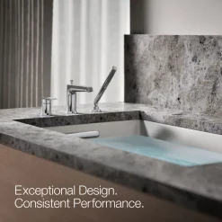 Deck-mount bath faucet with handshower^Kohler Online