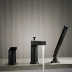Deck-mount bath faucet with handshower^Kohler New