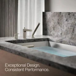 Deck-mount bath faucet with handshower^Kohler New