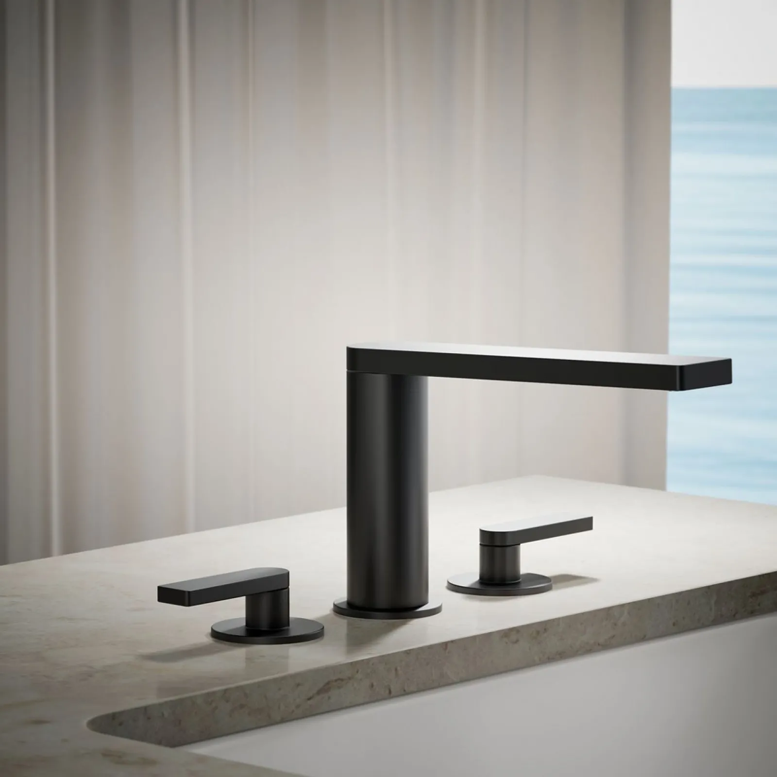 Deck-mount bath faucet with lever handles^Kohler Discount