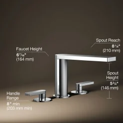 Deck-mount bath faucet with lever handles^Kohler Discount