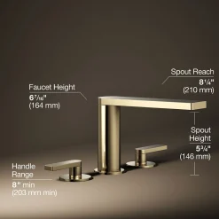 Deck-mount bath faucet with lever handles^Kohler Discount