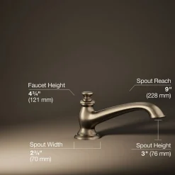 Deck-mount bath spout with flare design^Kohler Sale